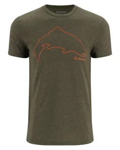 Men's Trout Outline T-Shirt